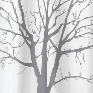 WHOLESALE LOT (50) Fabric Shower Curtain Birch Tree Bathroom 72" x 72"‎